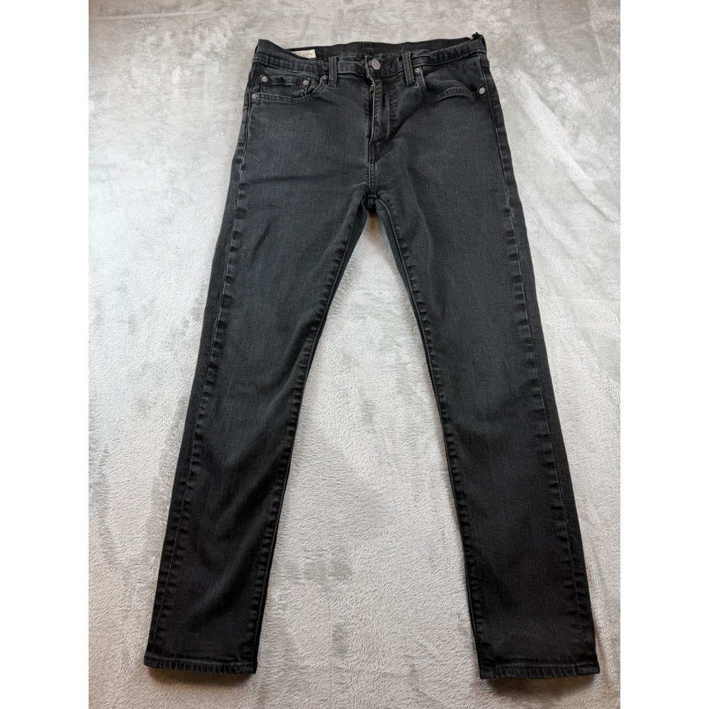 Levis Premium Quality 510 Jeans Men's 31x30 Big E Black Denim (31x28.5)